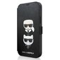 Karl Lagerfeld KLFLBKP12SSAKICKCBK, sobib iPhone 12 mini 5,4, must hind ja info | Telefonide kaitsekaaned ja -ümbrised | hansapost.ee
