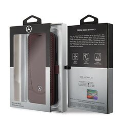 Чехол Mercedes MEFLBKP12MARMRE для iPhone 12/12 Pro 6.1, красный цена и информация | Чехлы для телефонов | hansapost.ee