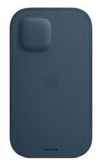 Apple iPhone 12 mini Leather Sleeve with MagSafe, Baltic Blue цена и информация | Чехлы для телефонов | hansapost.ee