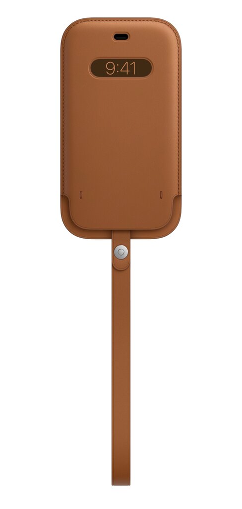 Apple iPhone 12/12 Pro Leather Sleeve with MagSafe, Saddle Brown hind ja info | Telefonide kaitsekaaned ja -ümbrised | hansapost.ee