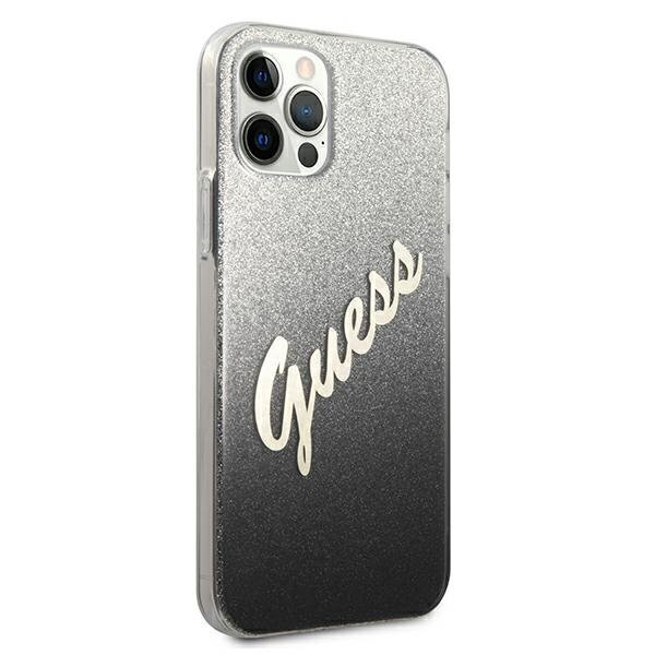 Ümbris Guess GUHCP12MPCUGLSBK, telefonile iPhone 12/12 Pro 6,1" цена и информация | Telefonide kaitsekaaned ja -ümbrised | hansapost.ee