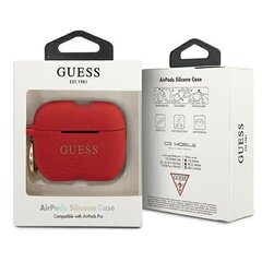 GUACAPSILGLRE Guess Silicone Case for Airpods Pro Red hind ja info | Kõrvaklapid | hansapost.ee