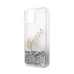 Винтажный чехол Guess Liquid Glitter Vintage для Apple iPhone 12/12 Pro, серый цена и информация | Чехлы для телефонов | hansapost.ee