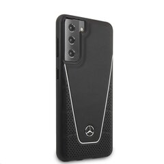 MEHCS21MCLSSI Mercedes Dynamic Leather Cover for Samsung Galaxy S21+ Black цена и информация | Mercedes Телефоны и аксессуары | hansapost.ee