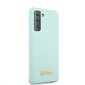 GUHCS21MLSLMGLB Guess Silicone Metal Logo Script Cover for Samsung G996 Galaxy S21+ Light Blue hind ja info | Telefonide kaitsekaaned ja -ümbrised | hansapost.ee