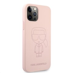 KLHCP12LSILTTPI Karl Lagerfeld Iconic Outline Silicone Case for iPhone 12 Pro Max 6.7 Tone on Tone Pink цена и информация | Чехлы для телефонов | hansapost.ee