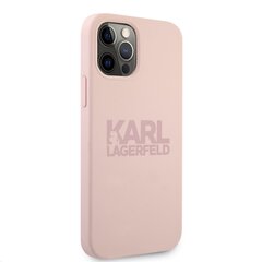 KLHCP12LSTKLTLP Karl Lagerfeld Stack Pink Logo Silicone Case for iPhone 12 Pro Max 6.7 Pink hind ja info | Telefonide kaitsekaaned ja -ümbrised | hansapost.ee