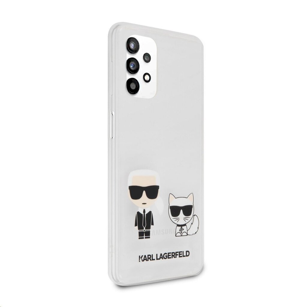 KLHCA32CKTR Karl Lagerfeld PC/TPU Karl & Choupette Case for Samsung Galaxy A32 5G Transparent цена и информация | Telefonide kaitsekaaned ja -ümbrised | hansapost.ee