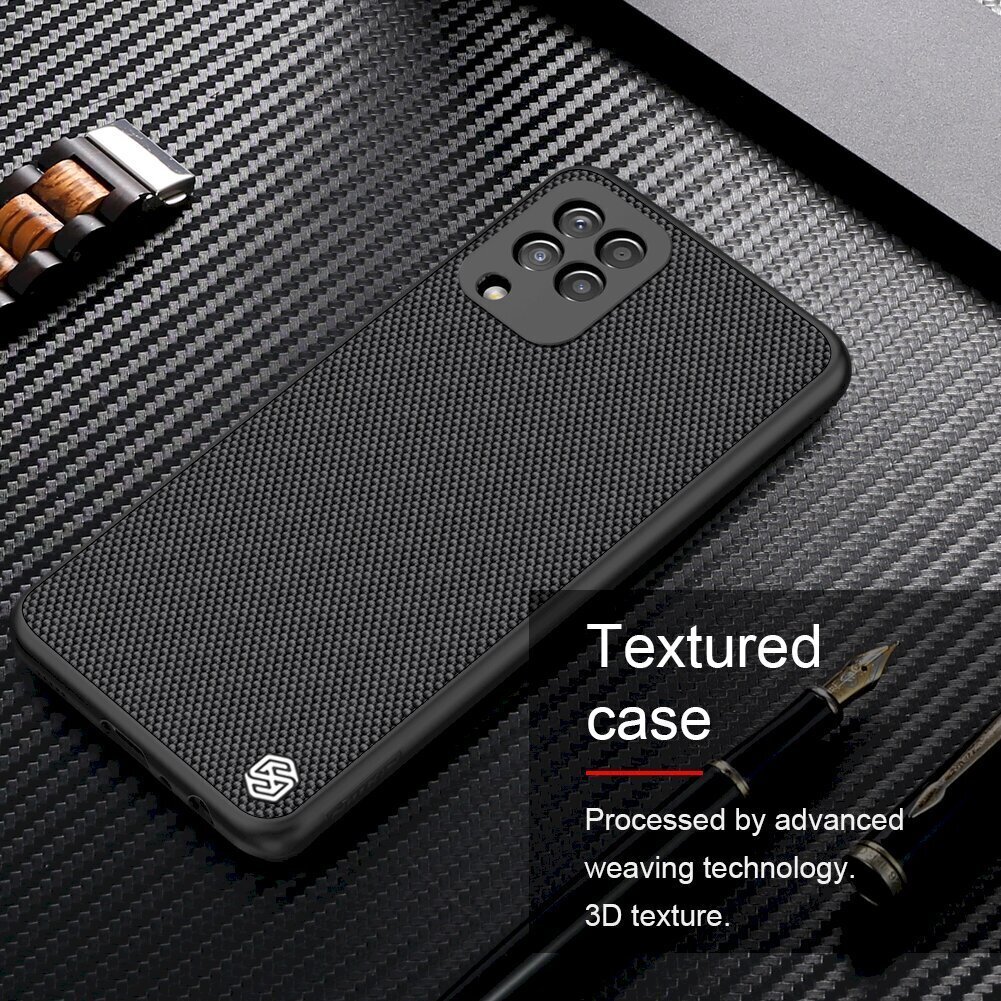 Nillkin Textured Hard Case for Samsung Galaxy A22 4G Black цена и информация | Telefonide kaitsekaaned ja -ümbrised | hansapost.ee
