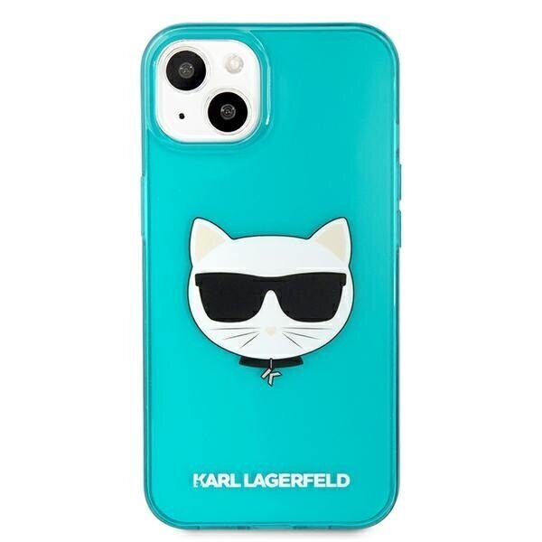 Original KARL LAGERFELD Glitter Shoupette Fluo telefoniümbris sobib iPhone 13 Mini, sinine hind ja info | Telefonide kaitsekaaned ja -ümbrised | hansapost.ee