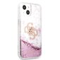 GUHCP13SLG4GPI Guess TPU Big 4G Liquid Glitter Pink Case for iPhone 13 Mini Transparent цена и информация | Telefonide kaitsekaaned ja -ümbrised | hansapost.ee