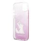 KLHCP13SCFNRCPI Karl Lagerfeld PC/TPU Choupette Eat Case for iPhone 13 mini Pink цена и информация | Telefonide kaitsekaaned ja -ümbrised | hansapost.ee