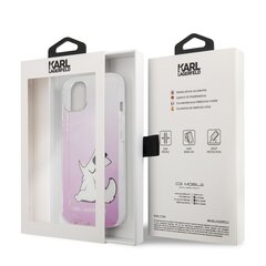 KLHCP13SCFNRCPI Karl Lagerfeld PC/TPU Choupette Eat Case for iPhone 13 mini Pink цена и информация | Чехлы для телефонов | hansapost.ee