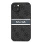 GUHCP13S4GDGR Guess PU 4G Printed Stripe Case for iPhone 13 Mini Grey hind ja info | Telefonide kaitsekaaned ja -ümbrised | hansapost.ee