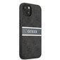 GUHCP13S4GDGR Guess PU 4G Printed Stripe Case for iPhone 13 Mini Grey hind ja info | Telefonide kaitsekaaned ja -ümbrised | hansapost.ee