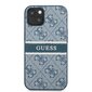 GUHCP13S4GDBL Guess PU 4G Printed Stripe Case for iPhone 13 Mini Blue hind ja info | Telefonide kaitsekaaned ja -ümbrised | hansapost.ee