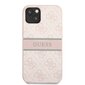 GUHCP13S4GDPI Guess PU 4G Printed Stripe Case for iPhone 13 Mini Pink цена и информация | Telefonide kaitsekaaned ja -ümbrised | hansapost.ee