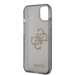 Чехол для телефона GUHCP13SPCUGL4GBK Guess TPU Big 4G Full Glitter Case for iPhone 13 Mini Black цена и информация | Чехлы для телефонов | hansapost.ee