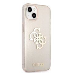 GUHCP13SPCUGL4GGO Guess TPU Big 4G Full Glitter Case for iPhone 13 Mini Gold цена и информация | Чехлы для телефонов | hansapost.ee