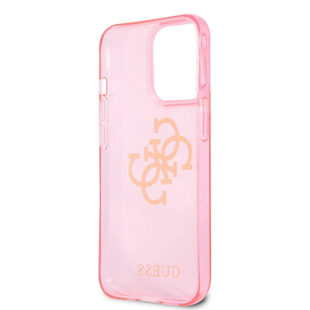 GUHCP13LPCUGL4GPI Guess TPU Big 4G Full Glitter Case for iPhone 13 Pro Pink hind ja info | Telefonide kaitsekaaned ja -ümbrised | hansapost.ee