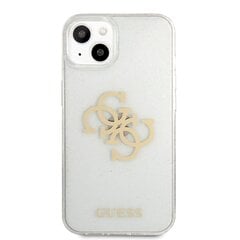 GUHCP13SPCUGL4GTR Guess TPU Big 4G Full Glitter Case for iPhone 13 Mini Transparent цена и информация | Чехлы для телефонов | hansapost.ee