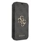 GUBKP13M4GMGGR Guess PU 4G Metal Logo Book Casee for iPhone 13 Grey hind ja info | Telefonide kaitsekaaned ja -ümbrised | hansapost.ee