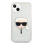 KLHCP13SKHTUGLS Karl Lagerfeld TPU Full Glitter Karl Head Case for iPhone 13 mini Silver цена и информация | Telefonide kaitsekaaned ja -ümbrised | hansapost.ee