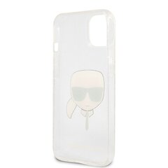 KLHCP13SKHTUGLS Karl Lagerfeld TPU Full Glitter Karl Head Case for iPhone 13 mini Silver hind ja info | Karl Lagerfeld Mobiiltelefonid ja lisatarvikud | hansapost.ee