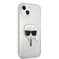 KLHCP13SKHTUGLS Karl Lagerfeld TPU Full Glitter Karl Head Case for iPhone 13 mini Silver hind ja info | Telefonide kaitsekaaned ja -ümbrised | hansapost.ee