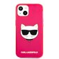 KLHCP13SCHTRP Karl Lagerfeld TPU Choupette Head Case for iPhone 13 mini Fluo Pink hind ja info | Telefonide kaitsekaaned ja -ümbrised | hansapost.ee