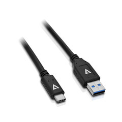 USB-kaabel V7 V7U2C-1M-BLK-1E hind ja info | Juhtmed ja kaablid | hansapost.ee