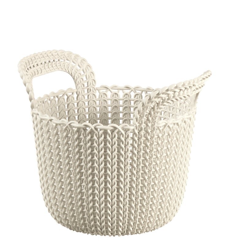 Korv kootud Curver KNIT XS 3L 23x19x19cm, valge hind ja info | Hoiukastid ja korvid | hansapost.ee