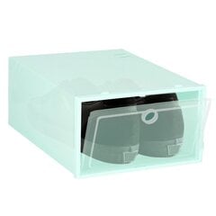 Зеленая коробка для обуви с прозрачной крышкой цена и информация | Корзины и ящики для хранения | hansapost.ee