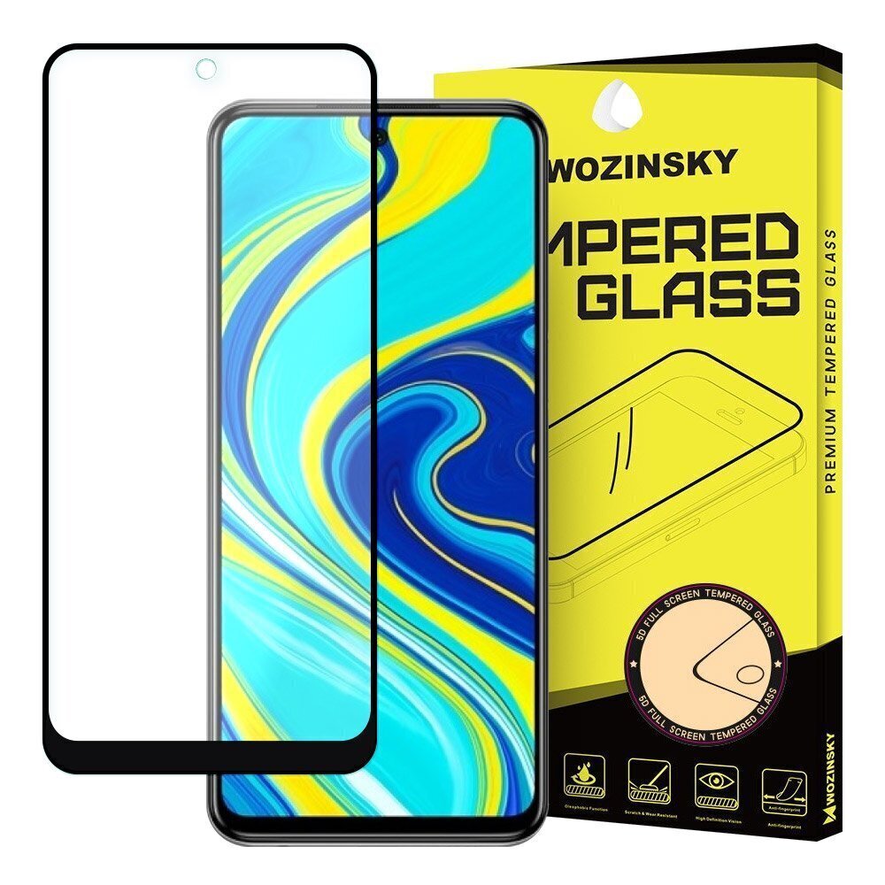 LCD kaitsev karastatud klaas Wozinsky 5D juhtumiga kohandatud Xiaomi Redmi Note 9 Pro/Redmi Note 9S/Poco X3/Poco X3 NFC/Poco X3 Pro must hind ja info | Ekraani kaitseklaasid ja kaitsekiled | hansapost.ee