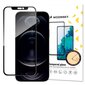 Ekraani kaitseklaas Wozinsky Tempered Glass Full Glue Super Tough Screen Protector, telefonile iPhone 13 Pro / iPhone 13, must raam hind ja info | Ekraani kaitseklaasid ja kaitsekiled | hansapost.ee