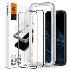 Spigen ALM Glass FC 2 tk. ekraanikaitse iPhone 13 ja 13 Pro jaoks hind ja info | Ekraani kaitseklaasid ja kaitsekiled | hansapost.ee
