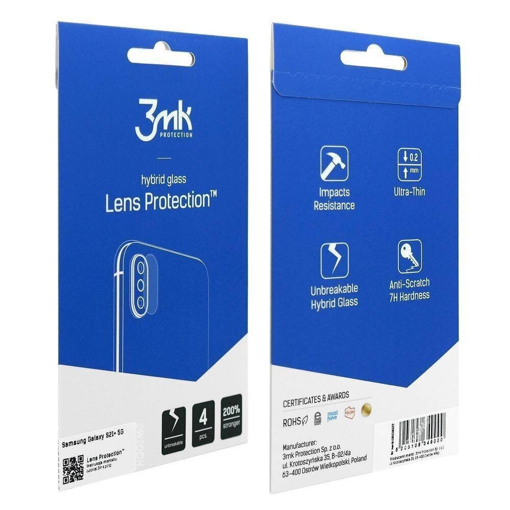 LCD kaitsekile kaamera jaoks 3MK Hybrid Glass Lens Apple iPhone 13 mini hind ja info | Ekraani kaitseklaasid ja kaitsekiled | hansapost.ee