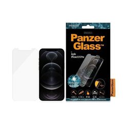 Kaitseklaas PanzerGlass Pro Standard Super + iPhone 12/12 Pro Antibacterial hind ja info | Ekraani kaitseklaasid ja kaitsekiled | hansapost.ee