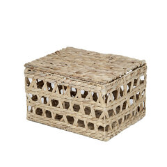 Плетеная коробка из водного гиацинта 35x29 см цена и информация | Корзины и ящики для хранения | hansapost.ee