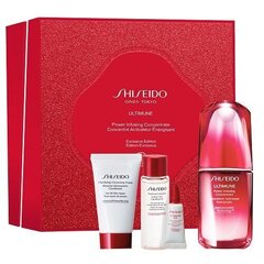 Komplekt Shiseido Ultimune: näoseerum, 50 ml + näovaht 15 ml + näonaha pehmendaja, 30 ml + silmaseerum, 3 ml hind ja info | Näoõlid, ampullid ja seerumid | hansapost.ee