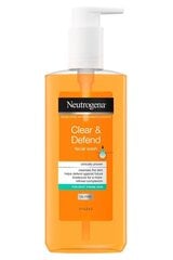 Näopuhastusvahend aknele kalduvale nahale Neutrogena Clear & Defend, 200 ml hind ja info | Neutrogena Parfüümid, lõhnad ja kosmeetika | hansapost.ee