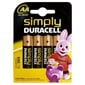 Patareid Duracell Simply, 4tk цена и информация | Patareid | hansapost.ee