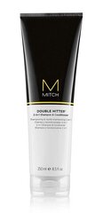 Juuste šampoon ja palsam meestele Paul Mitchell Mitch Double Hitter 2-in-1 250 ml hind ja info | Šampoonid | hansapost.ee