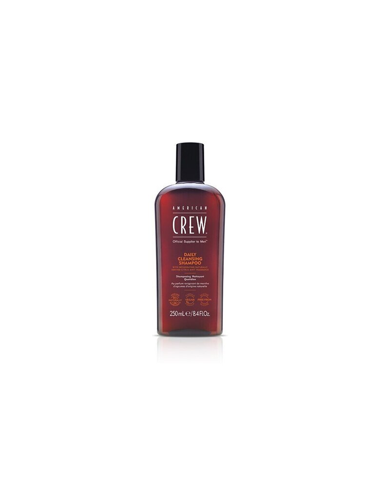 igapäevane šampoon American Crew Daily Cleansing Shampoo, 250 ml цена и информация | Šampoonid | hansapost.ee