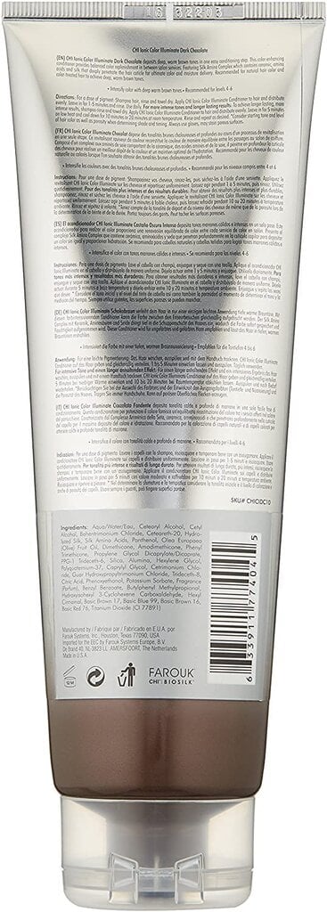 Tooniv palsam pruunidele juustele CHI Color Illuminate Dark Chocolate 251 ml цена и информация | Palsamid | hansapost.ee