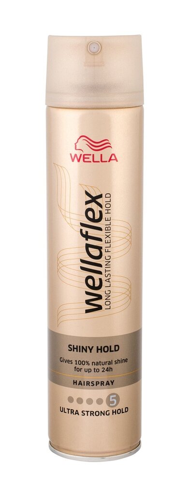 Wella Ülitugeva fikseerimisega juukselakk juuste läike saamiseks Wella flex (Shiny Hold Hair spray) 250 ml цена и информация | Juuste viimistlusvahendid | hansapost.ee