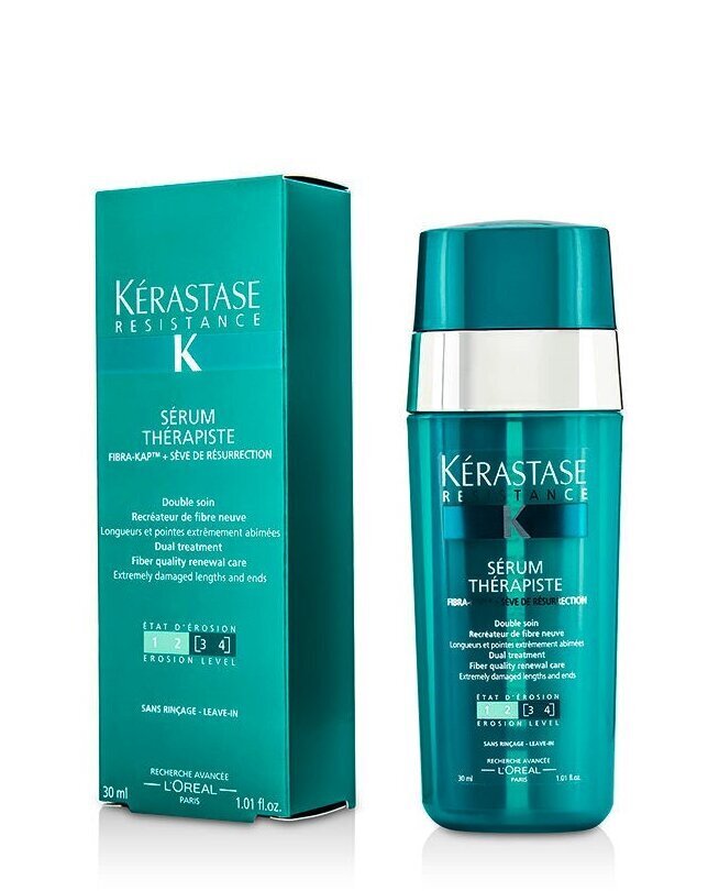 Seerum kahjustatud juustele Kerastase Resistance K Sérum Thérapiste 30 ml hind ja info | Juuksemaskid, õlid ja seerumid | hansapost.ee