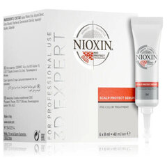 Защитная сыворотка для кожи головы Nioxin 3D Expert Scalp Protect 6 x 8 мл цена и информация | Маски, масла, сыворотки | hansapost.ee