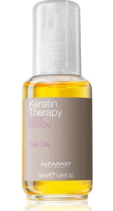 Babassuõli - Alfaparf Milano Lisse Design Keratine Therapy 50 ml цена и информация | Juuksemaskid, õlid ja seerumid | hansapost.ee