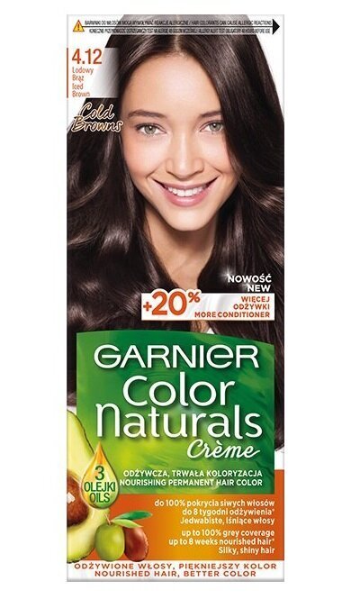 Kauapüsiv juuksevärv Garnier Color Naturals, Iced Brown цена и информация | Juuksevärvid | hansapost.ee